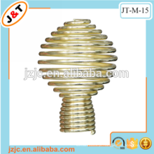 Mola extensão cortina rod dourado finial